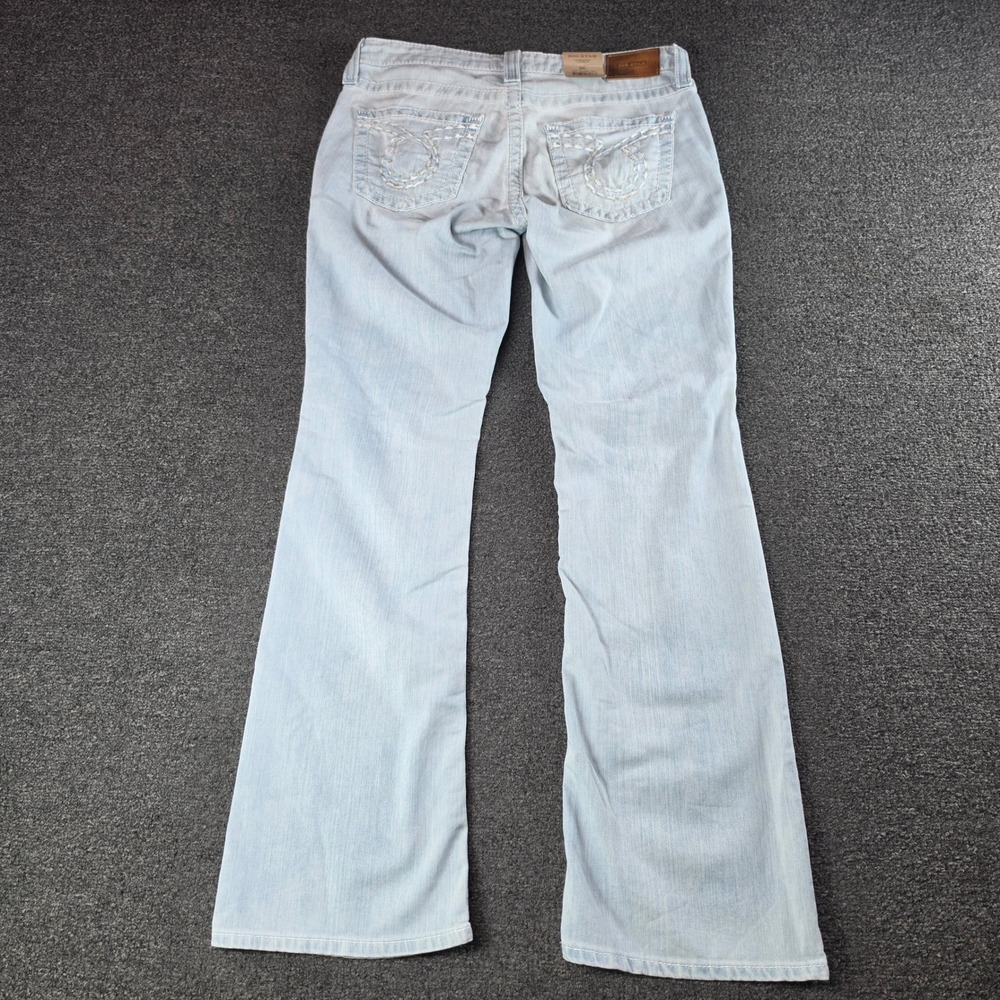Big Star Liv Bootcut Jeans Light Wash Womens 30L Low Rise Buckle Exclusive NEW